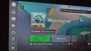 Screenshot of Xbox Full Screen Experience