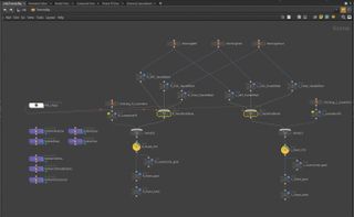 Interface displaying various nodes