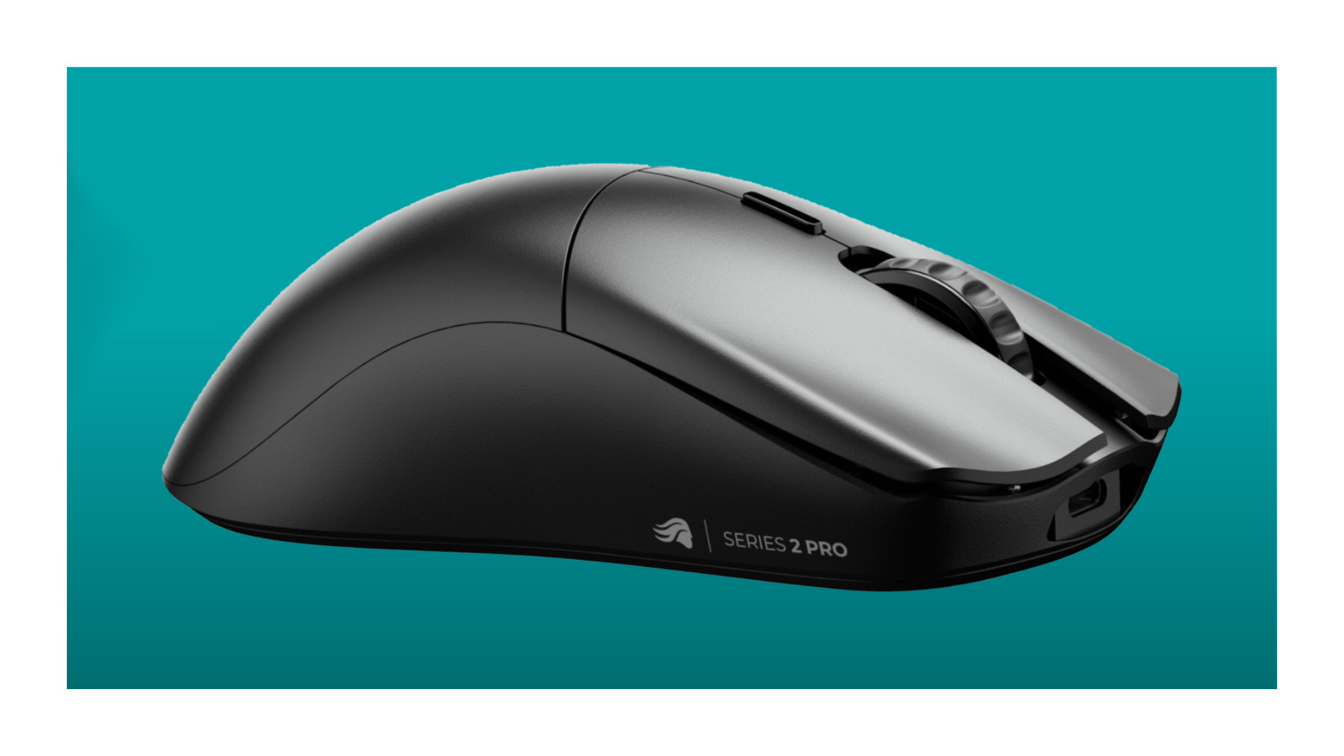 The Glorious Series 2 Pro Wireless gaming mouse on a teal deals background