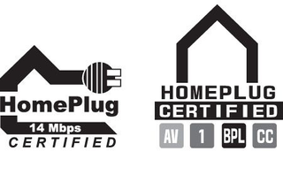 HomePlug 1.0 (left) and HomePlug AV (right) Logos
