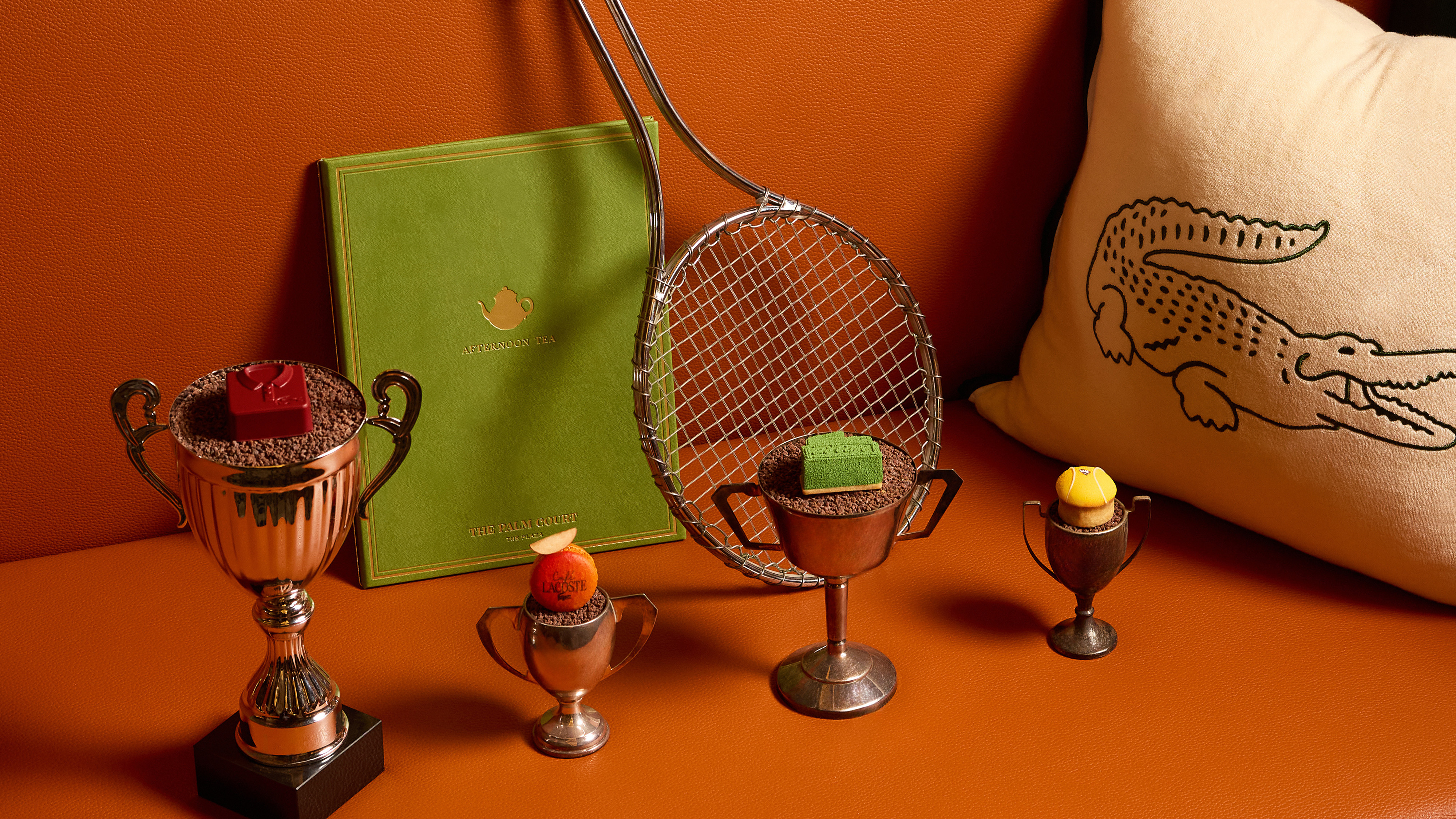 A photo from the campaign for Lacoste's Plaza collaboration.