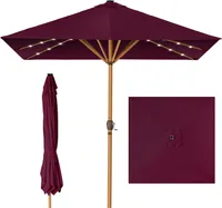 Best Choice Products 9ft Deep Square Solar Powered LED Lighted Patio Umbrella Best Choice Products 9ft Deep Square Solar Powered LED Lighted Patio Umbrella