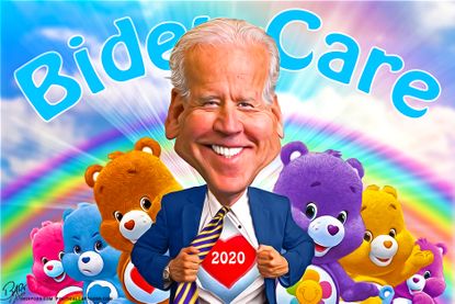 Political Cartoon U.S. Joe Biden Bidencare 2020 presidential election