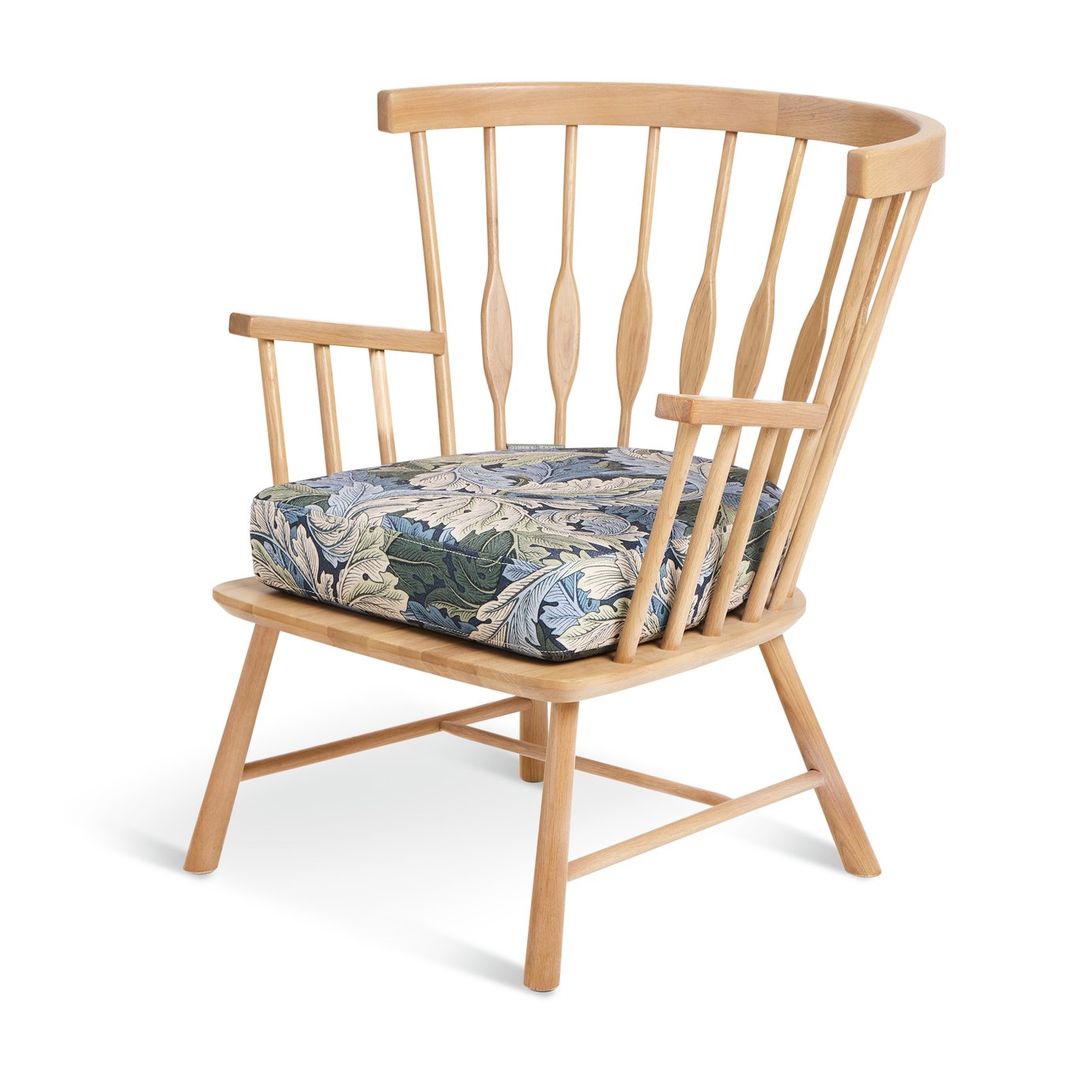 Habitat X Morris &amp;amp; Co. Canterbury Acanthus Armchair - Oak