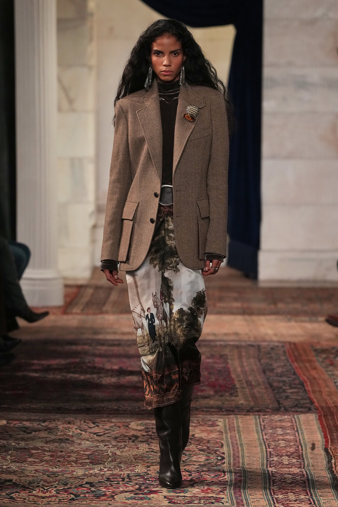 models walk the Ralph Lauren Fall 2026 runway