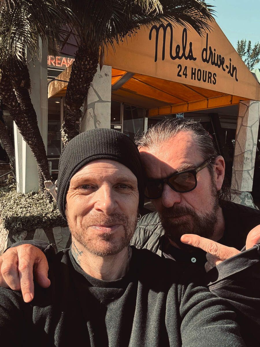 Ricky Warwick with Billy Duffy