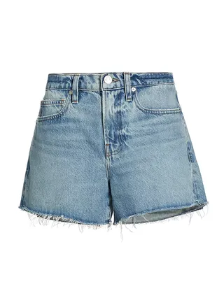 Le Brigette Frayed Denim Shorts