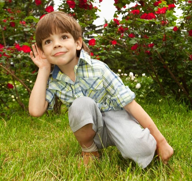 boy listening