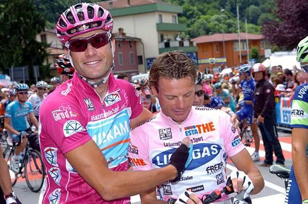 Alessandro Petacchi and Danilo Di Luca at the 2007 Giro d'Italia
