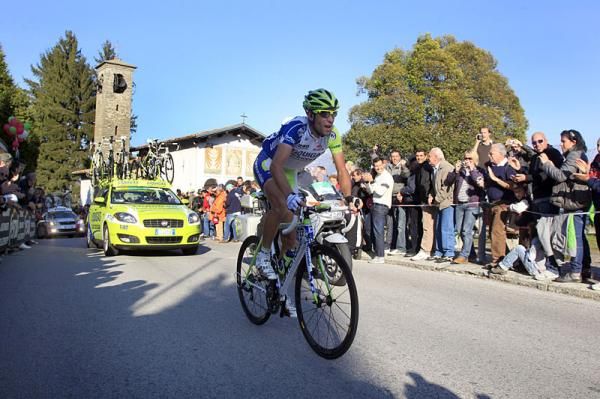 Vicenzo Nibali (Liquigas Cannondale) in a long break