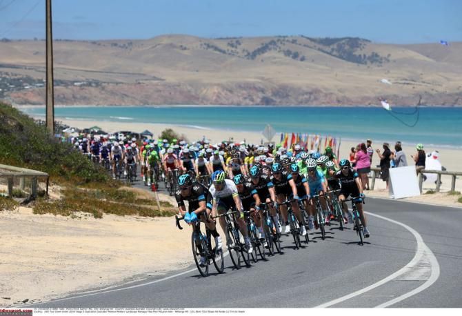 Eisel and his Team Sky train set the pace for Richie Porte
