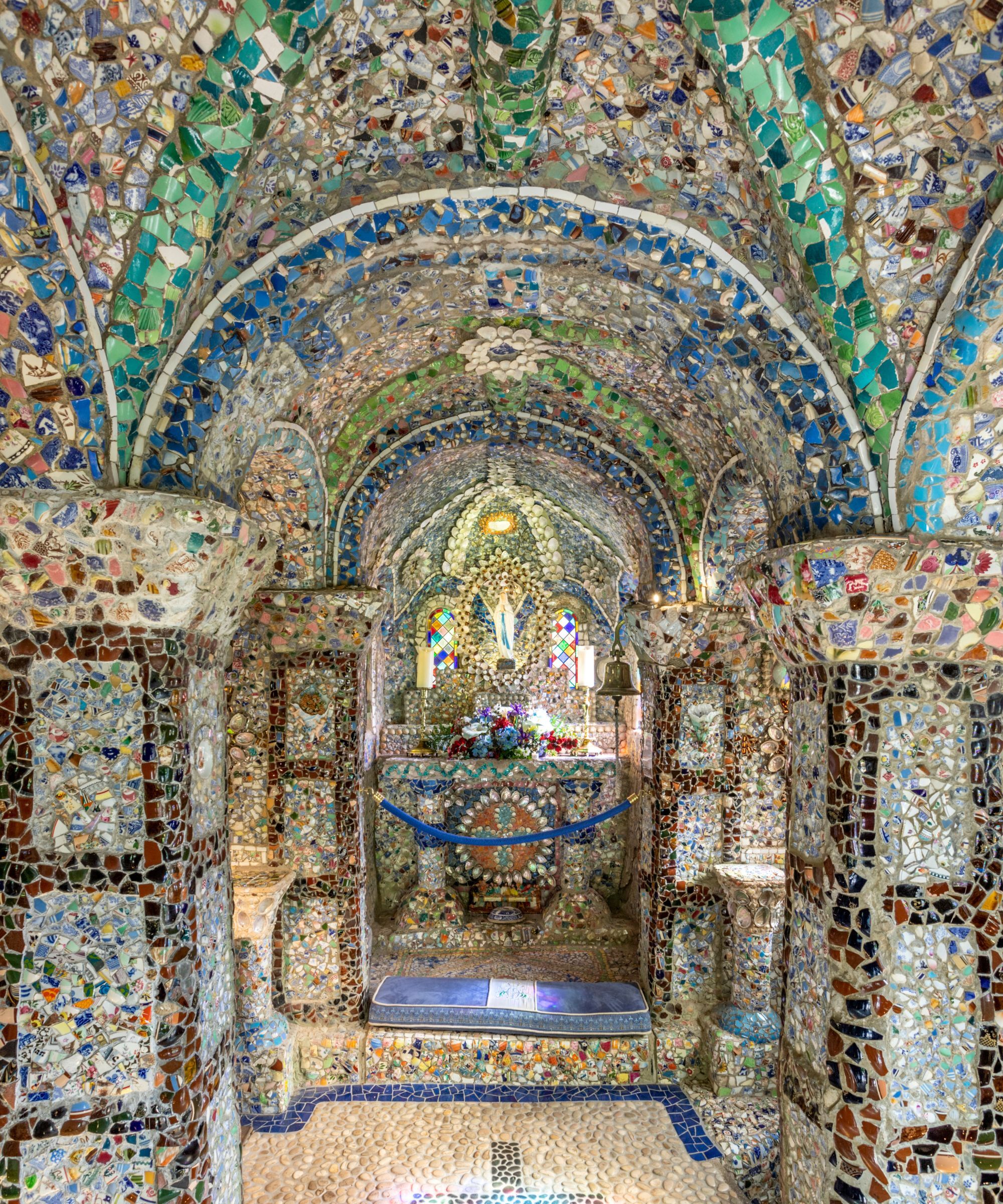 A mosaic grotto