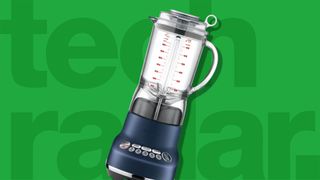 best blender: breville fresh and furious on a green background reading "TechRadar"