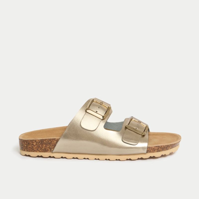 M&S, Leather Buckle Footbed Mules