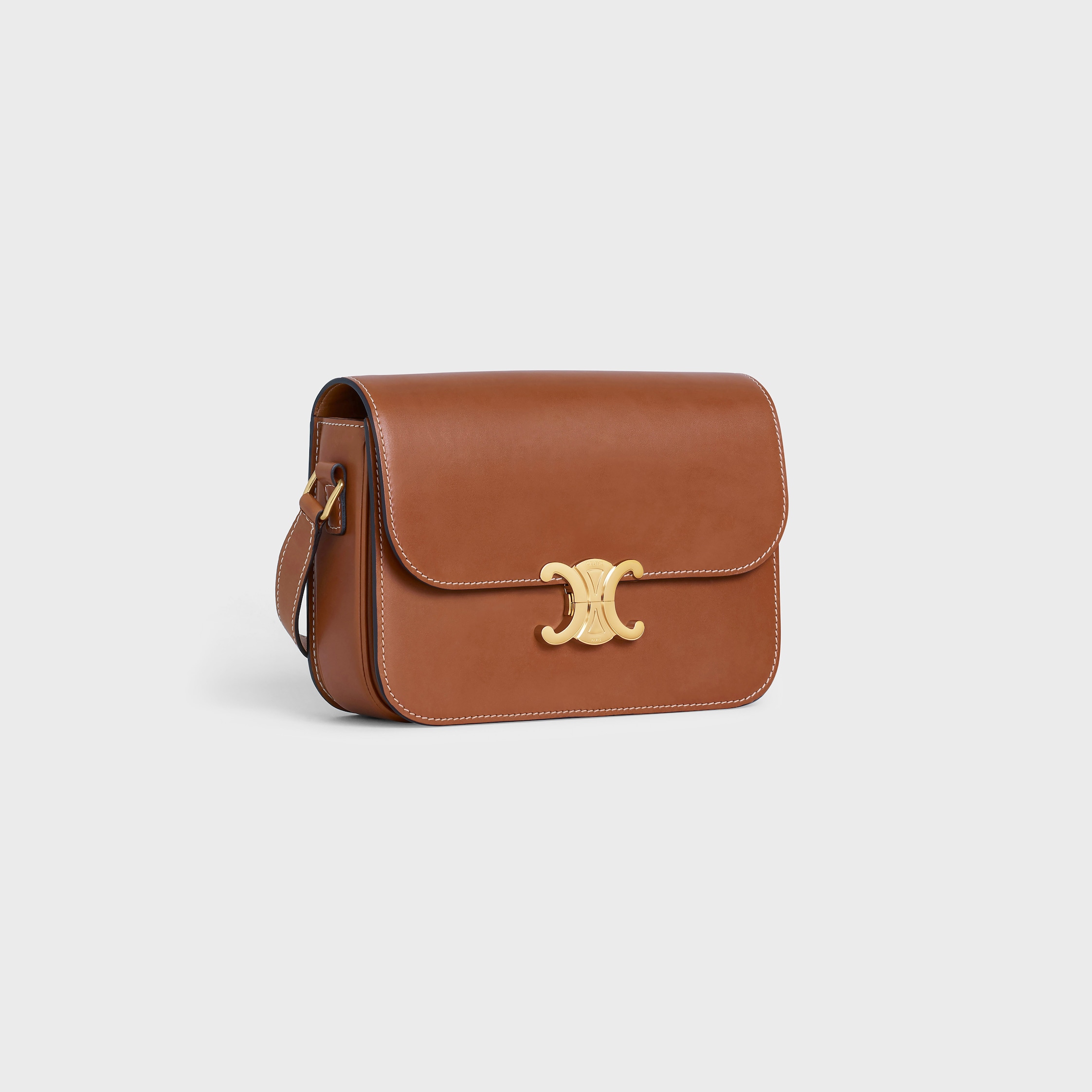 Classique Triomphe Bag in Natural Calfskin