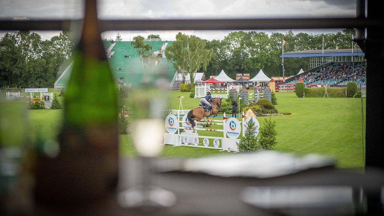 A view over the Hickstead main arena at the Royal International Horse Show
