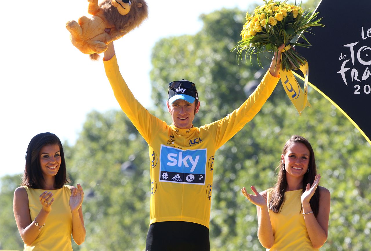 Bradley Wiggins at the Tour de France in 2012