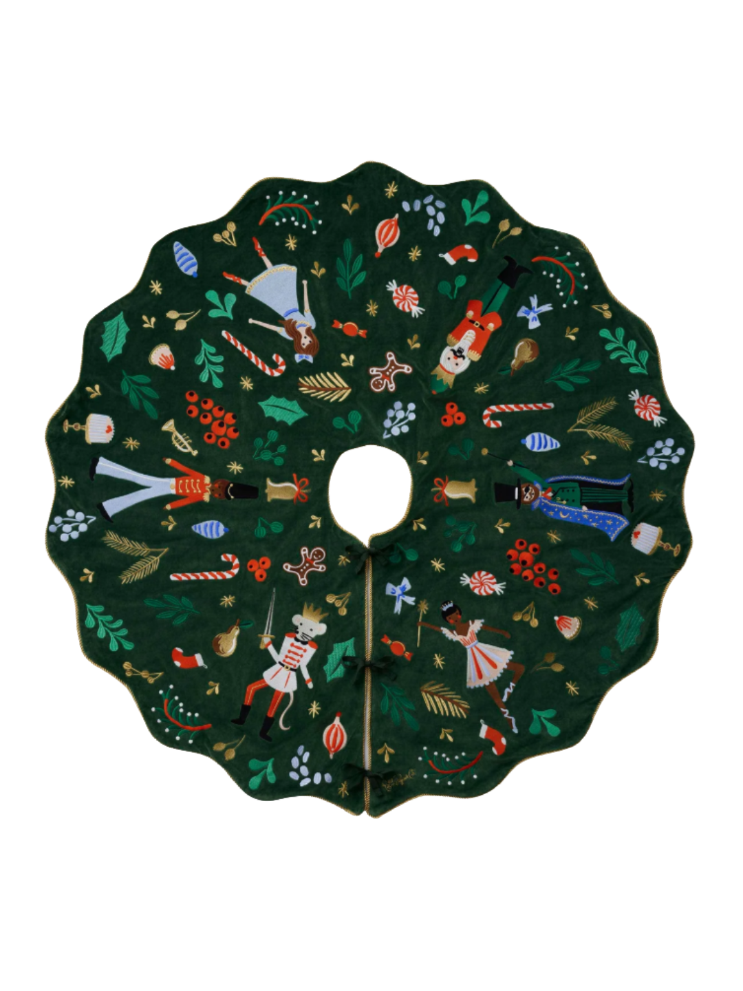 Embroidered Tree Skirt