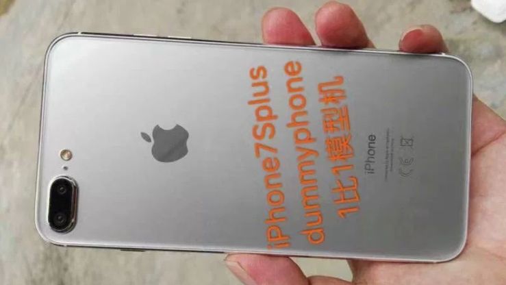 A leaked image supposedly showing the glass-backed iPhone 7S Plus. Image credit: Sonny Dickson
