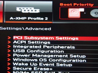Click PCI Subsystem Settings