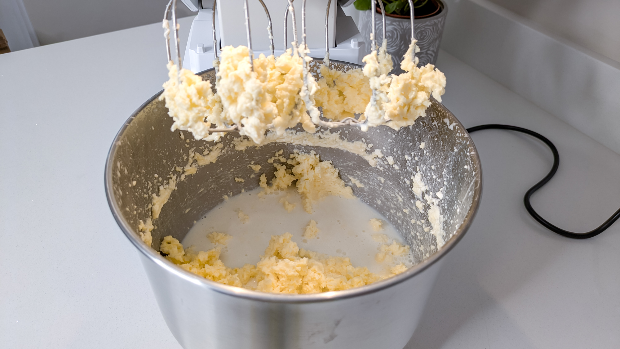 Ooni Halo Core making butter - Buttermilk separating