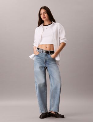 Seamed Barrel Jeans