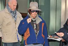 Johnny Depp, celebrity style, street style, new york, marie claire, marie claire uk