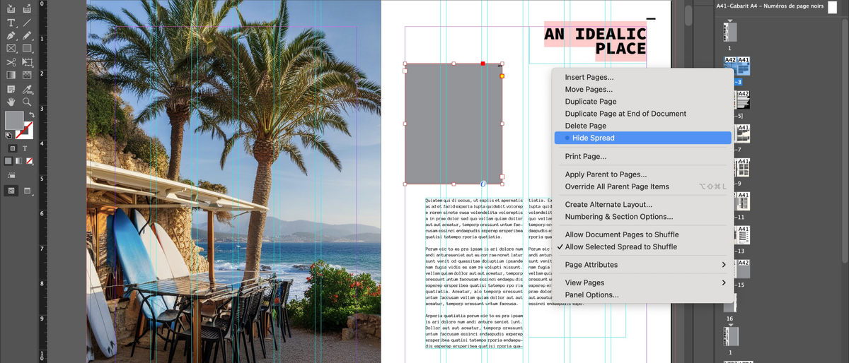 Adobe InDesign during our review and testing