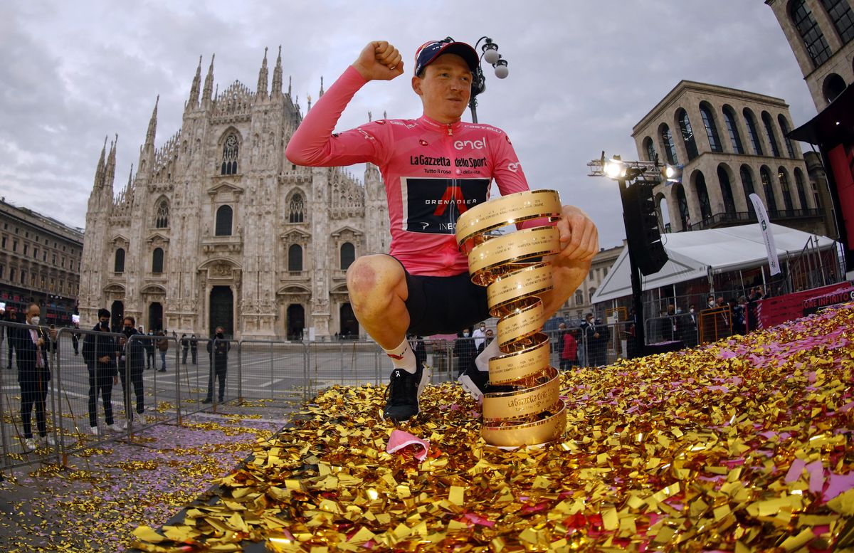 Giro d'Italia 2020 - 103th Edition - 21th stage Cernusco sul Naviglio - Milano 15,7&Acirc;&nbsp;km - 25/10/2020 - Tao Geoghegan Hart (GBR - Team Ineos) - photo Ilario Biondi/BettiniPhoto&Acirc;&copy;2020