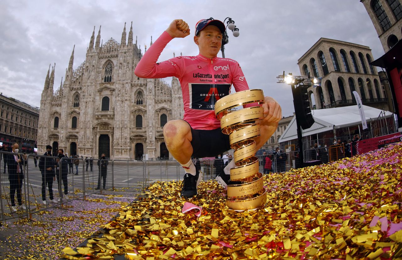 Giro d'Italia 2020 - 103th Edition - 21th stage Cernusco sul Naviglio - Milano 15,7&Acirc;&nbsp;km - 25/10/2020 - Tao Geoghegan Hart (GBR - Team Ineos) - photo Ilario Biondi/BettiniPhoto&Acirc;&copy;2020