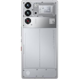 Nubia RedMagic 10 Pro in silver with see-through back