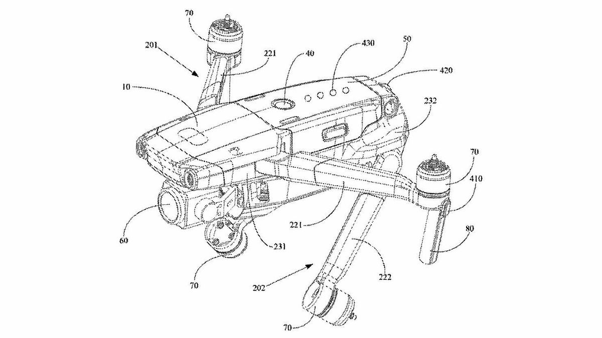 Patent for DJI Mavic 3 leaked?