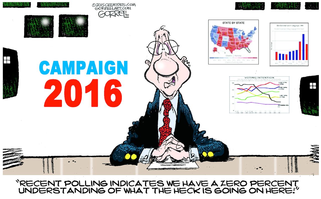 Political cartoon U.S. Presidential Campaign 2016