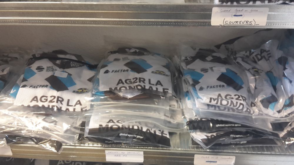 Hundreds of jerseys are out on the shelves