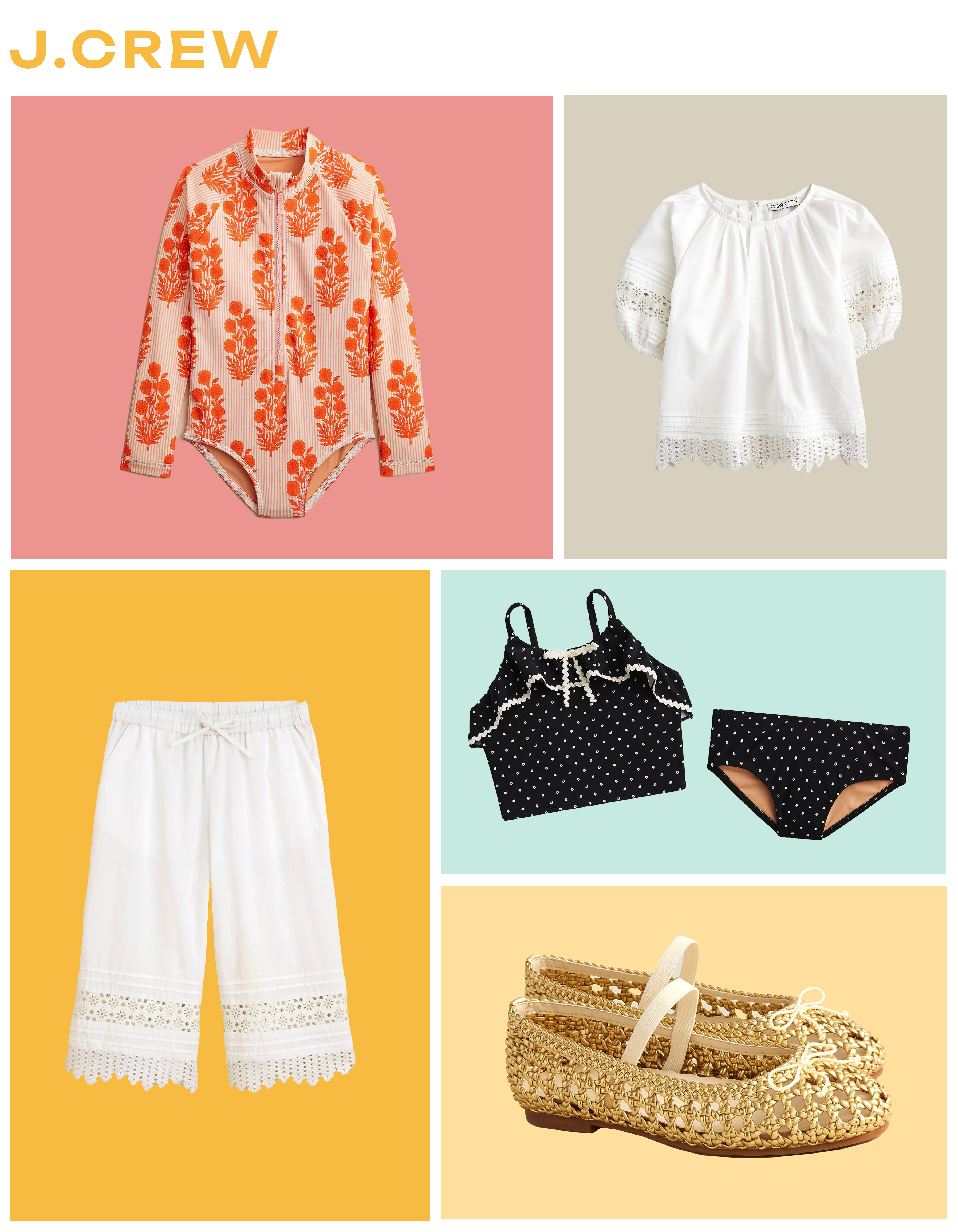 Collage of Summer Items for Parents and Kids
