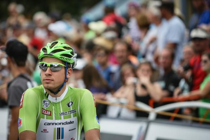 Peter Sagan (Cannondale) calm and cool on the start line this morning.