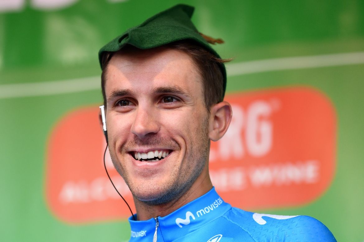 Ruben Fernandez gets into the spirit and wears a Robin Hood hat