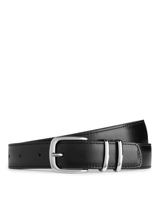 Leather Belt - Black - Arket