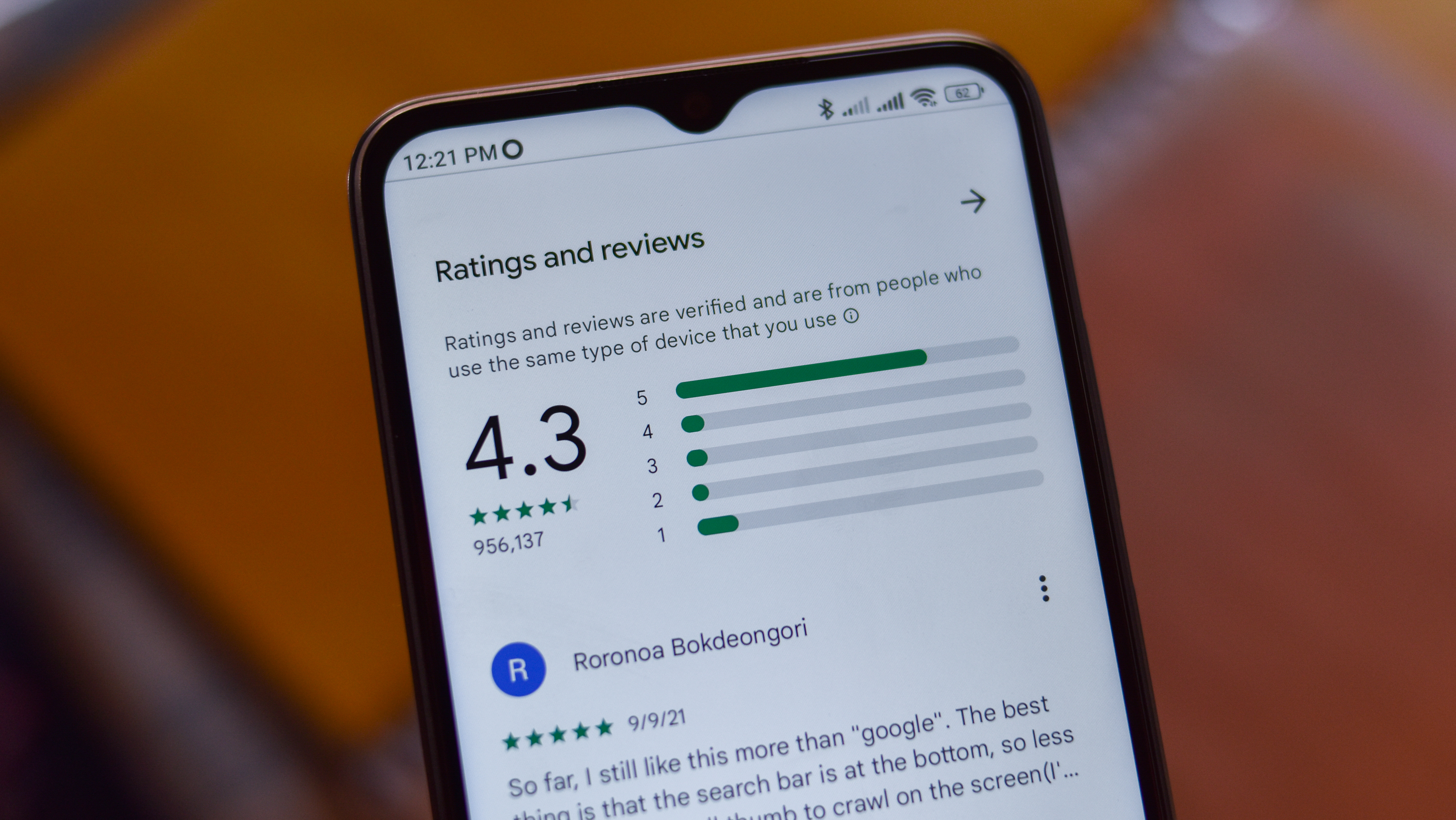 Google Play Store app reviews