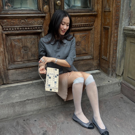 An image of one of the leading autumn French fashion trends. 