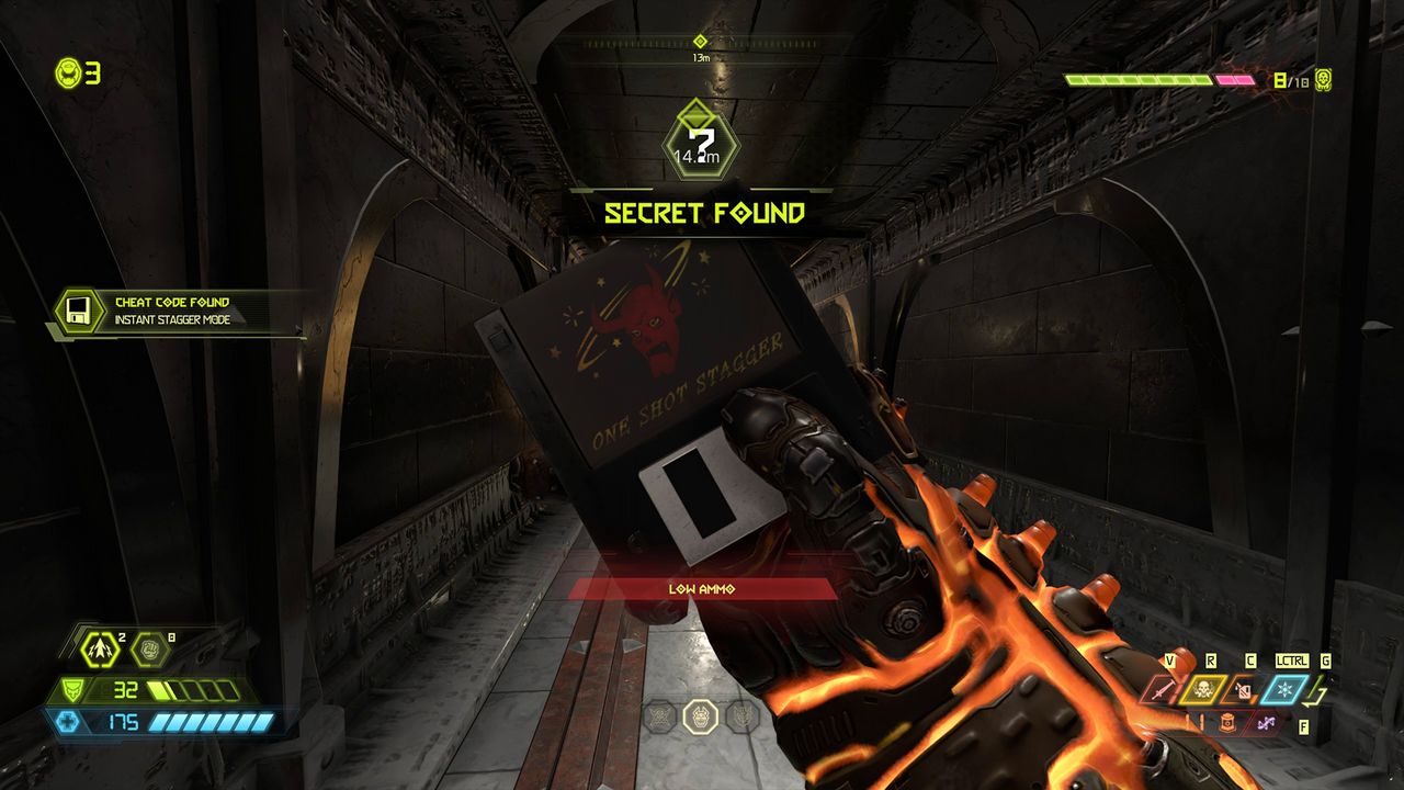 doom eternal cheat codes - instant stagger mode - nekravol part ii