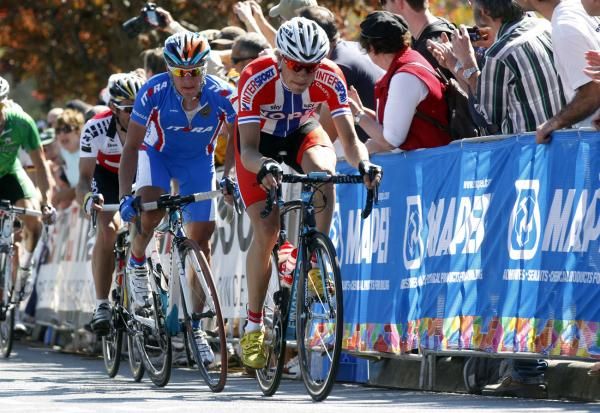 Edvald Boasson Hagen was originally Norway's hope until the chase group was caught by the peloton.