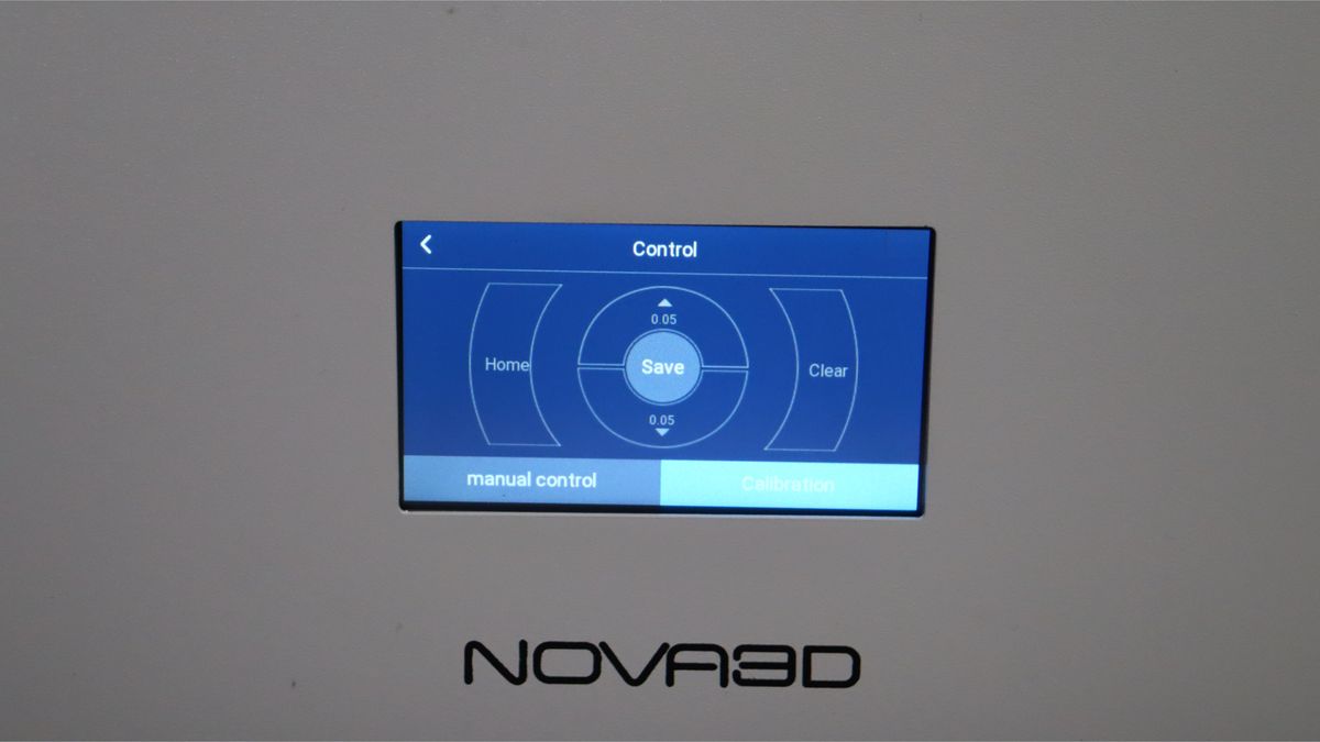 Nova3D Whale3 SE 3D printer-menu screen