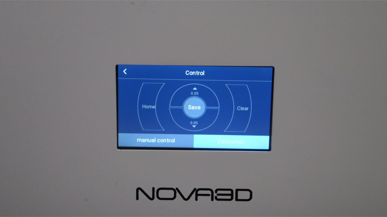 Nova3D Whale3 SE 3D printer-menu screen