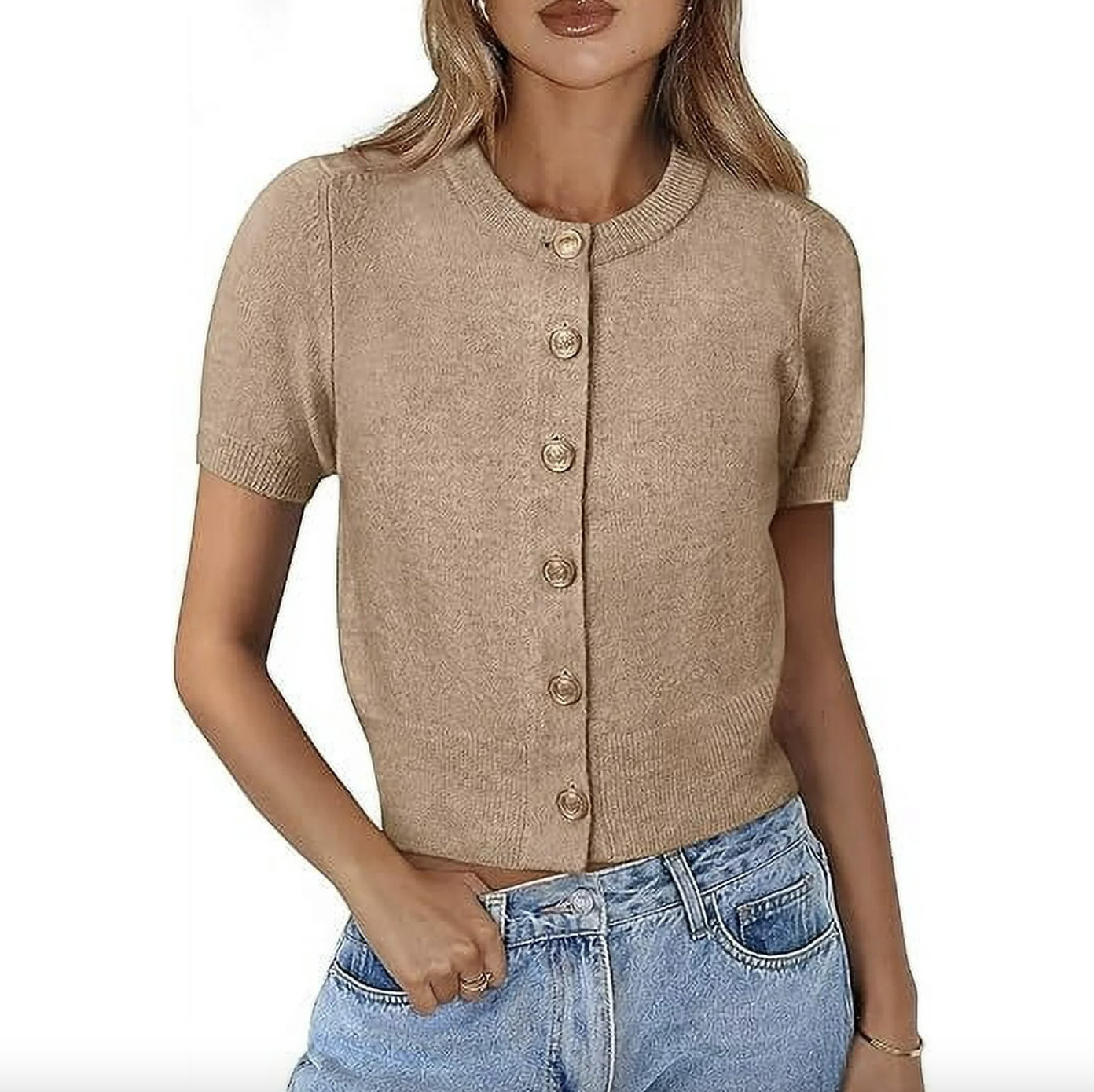 PRETTYGARDEN, Casual Summer Short Sleeve Cardigan
