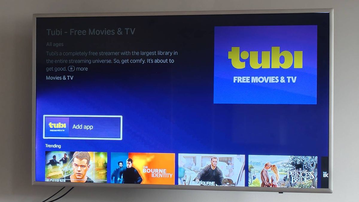 The Roku Store's landing page for Tubi.