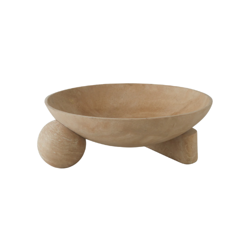 Terracotta stone bowl