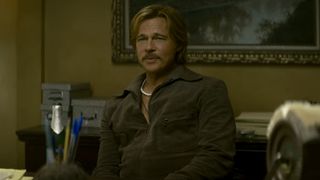 Cliff Booth (Brad Pitt) has a conversation about his past in The Further Mis-Adventures of Cliff Booth.