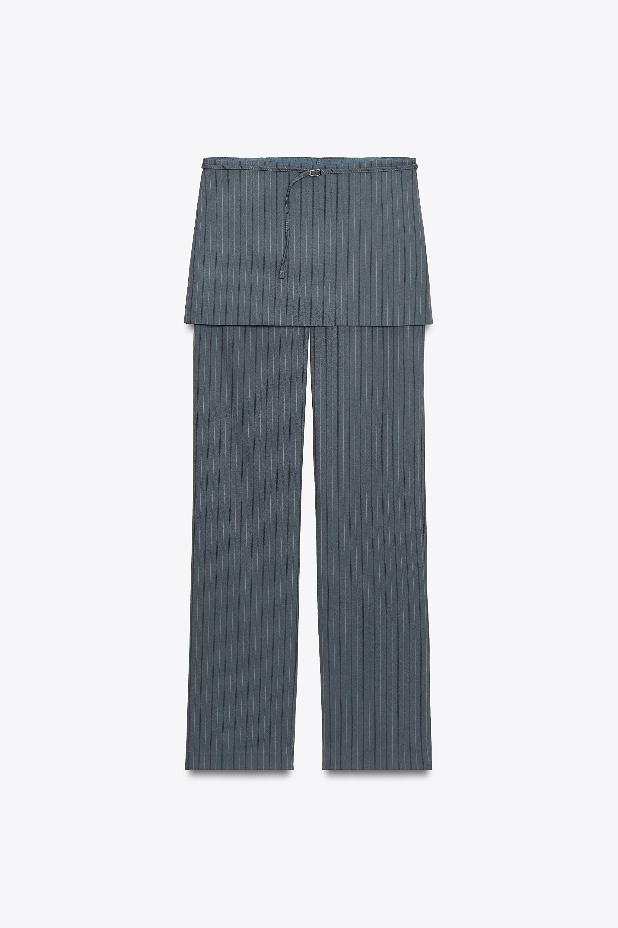 Pinstripe Trouser Skirt