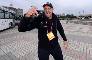 Sean Weide has some fun at the 2013 Tour of Beijing